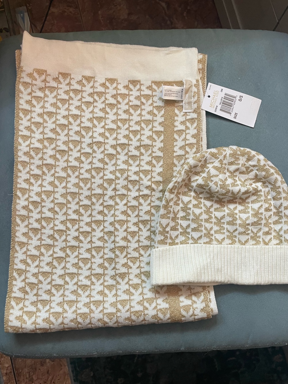Michael Kors beanie and scarf